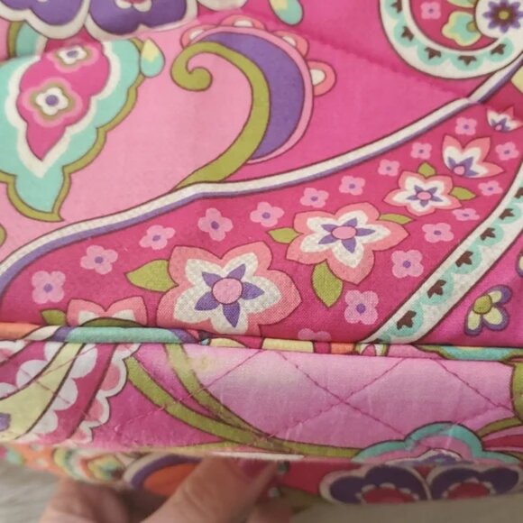 Vera Bradley Pink Swirls Laptop Backpack - Picture 11 of 15